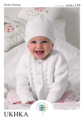 UKHKA 110 Cardigans, Hat and Blanket - UKHKA110pdf - Downloadable PDF