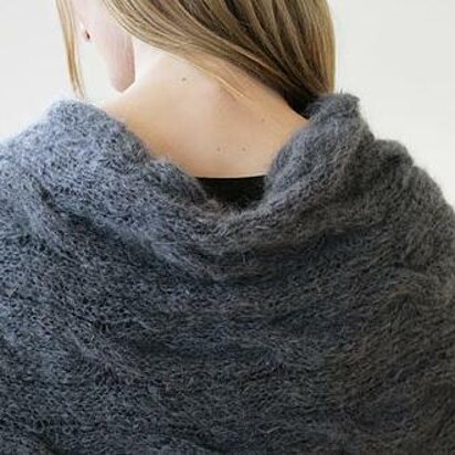 Cable Mohair Poncho