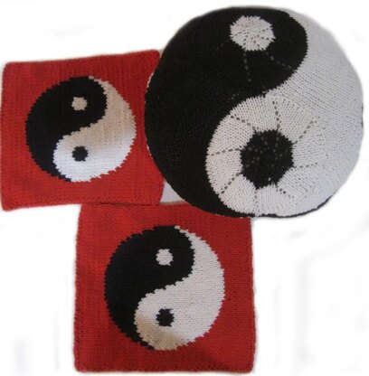 Yin-Yang Red Placemat