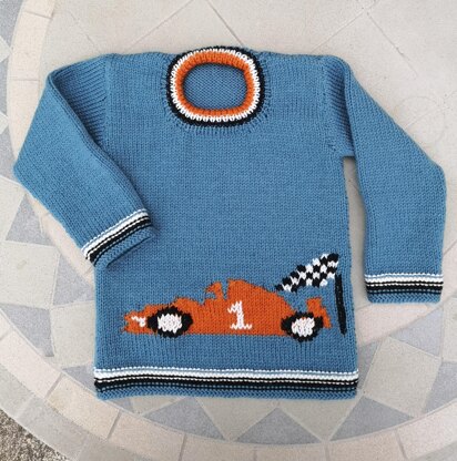 Racing Car Sweater