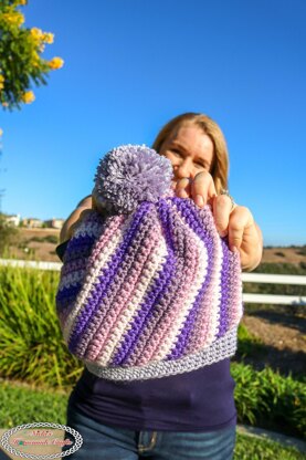 Spiral Slouchy Hat