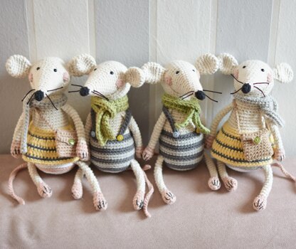 Pepe and Penny the Mice Crochet Pattern