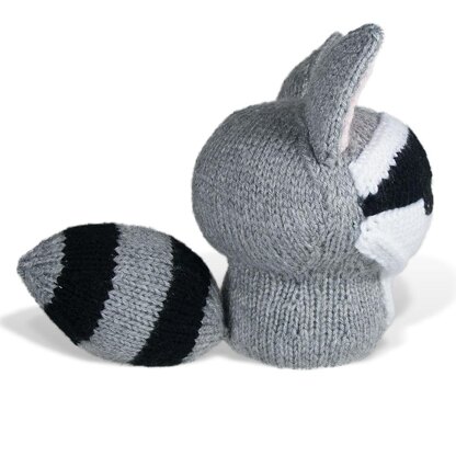 Large Knit Amigurumi Raccoon