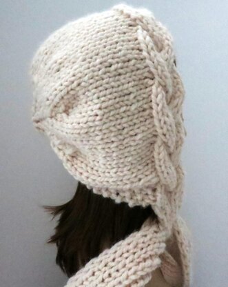 Snow Goddess Khione  Braid Hat