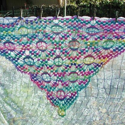 Peace Sign Shawl