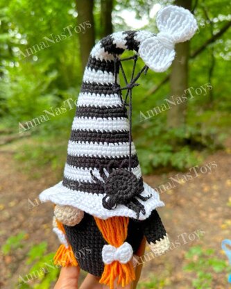 Black and white Halloween Witch