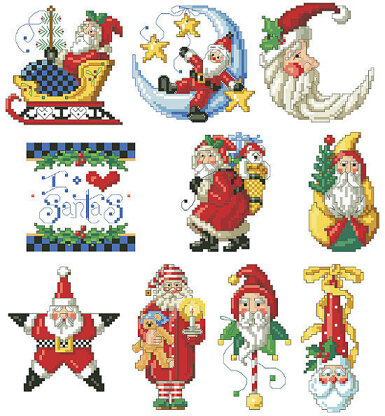 I Love Santa Ornaments - PDF