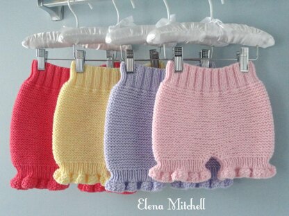 Knitting PATTERN Baby Girl Jacket Baby Bloomers by Elena Mitchell