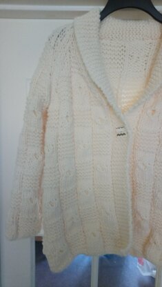 Soft textured jacket in cream