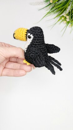 Toucan Crochet Pattern, Easy Crochet Amigurumi Bird Pattern