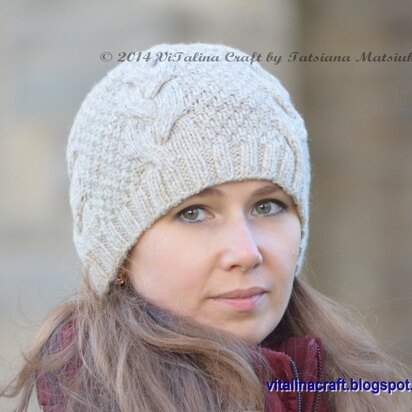 Vanilla Cloud Adult Hat - knitting pattern