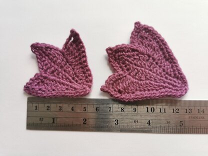 Crochet tulip flower pattern 2 sizes