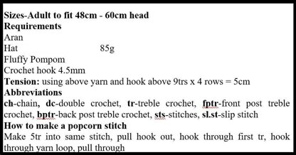 Magnificent Loops Beanie Crochet Pattern #449