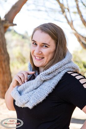 Hooded Infinity Scarf with Pockets