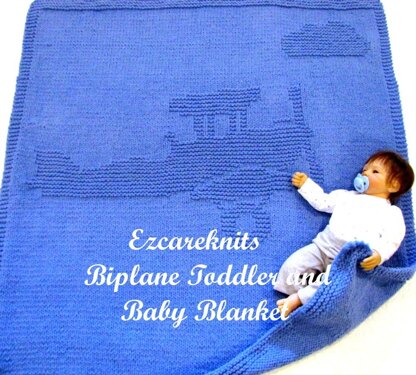 Biplane Toddler & Baby Blanket