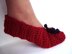 676 CROCHET SLIPPERS, rib stitch, baby to adult