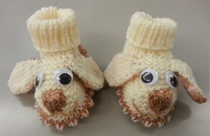 Dog Baby Booties - Newborn to 6-9 Months