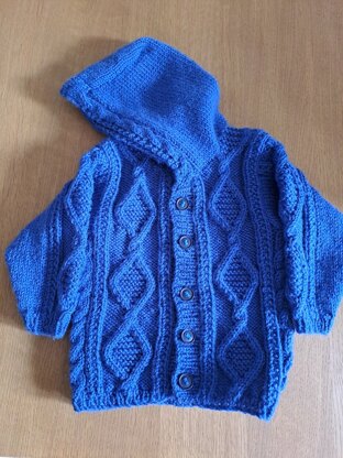 Baby jacket from 	 Sirdar Gorgeous babies knitting book Ppattern I