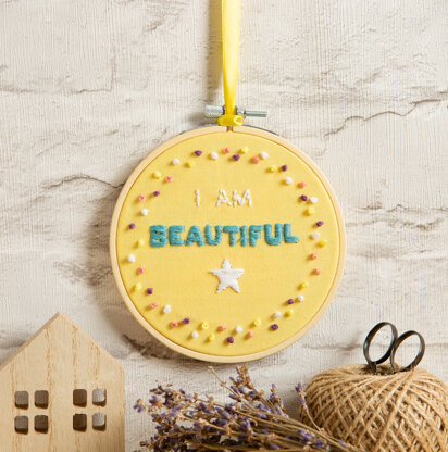 Wool Couture I Am Beautiful Embroidery Kit