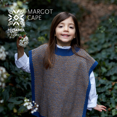 Margot Cape - Knitting Pattern for Kids in MillaMia Naturally Soft Merino