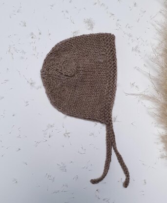 Baby Bear Knit Bonnet 0-12m