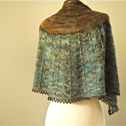 Rose harbour shawl