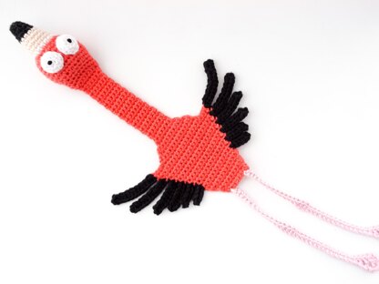 Flamingo Bookmark Crochet Pattern