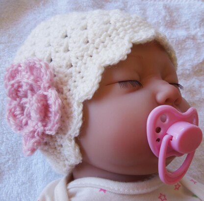 Baby Hat With Flower