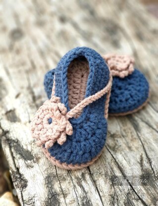 Baby Bootie Mary Janes - 2 different trim options