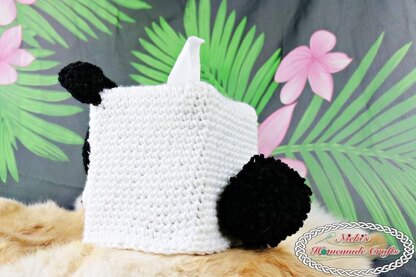 Panda Bear Tissue Box Cover