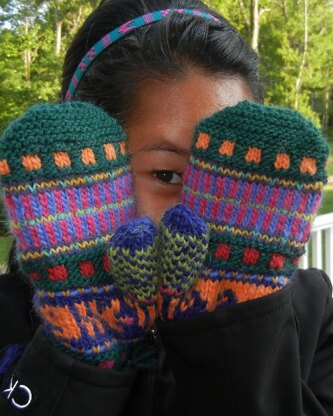 Whimsical Odds & Ends Mittens