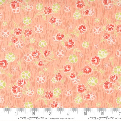 Moda Fabrics Strawberries and Rhubarb - 20403-13 Pink