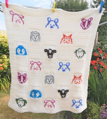 Animal Character Baby Blanket