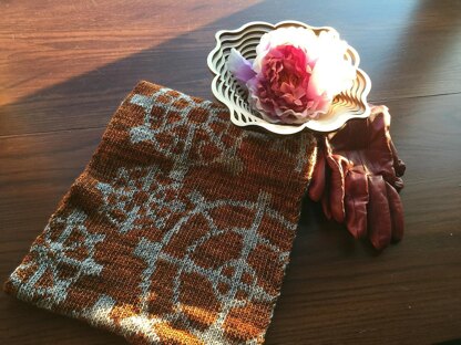 Steampunk Gears Scarf and Cowl