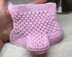 Gorgeous Pink Baby Booties