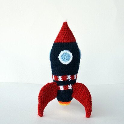 Rocket Ship Crochet Pattern, Rocket Ship Amigurumi