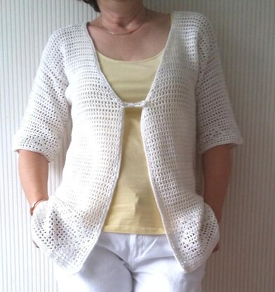 Crochet summer hot sale jacket pattern