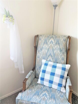 Wintry Gingham Pillow