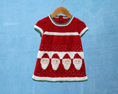 Santa Dresses(no 131) Knitting Pattern