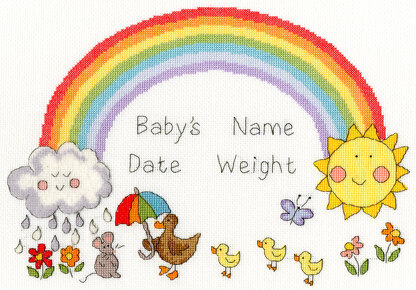 Bothy Threads Rainbow Baby Cross Stitch Kit