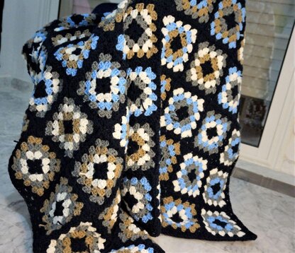 Granny square blanket