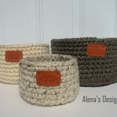 Easy Crocheted Baskets