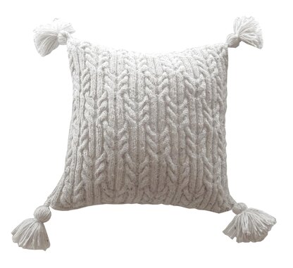 Aran Trellis Cable Cushion