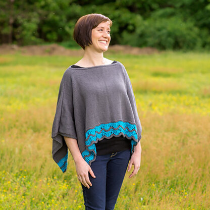 794 Breezeway Poncho - Knitting Pattern for Women in Valley Yarns Conway