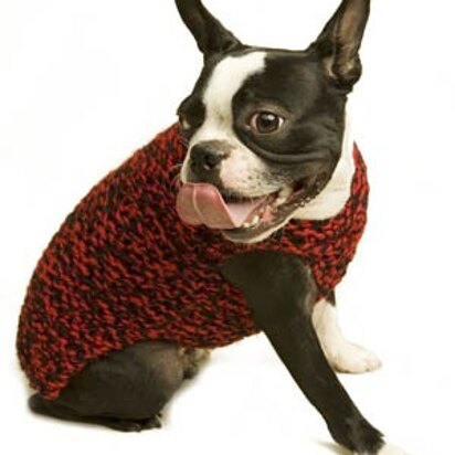 Need for Tweed Dog Sweater Lion Brand Wool-Ease Thick & Quick - 60539