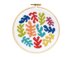 The Stranded Stitch Coral Confetti Cross Stitch Kit - 5 inches