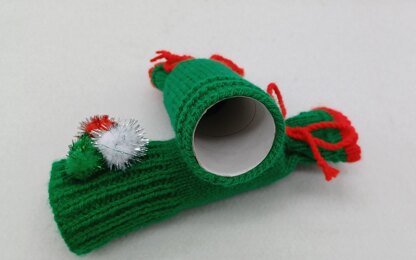 Christmas 2 piece pullable Cracker DK Planet Friendly Plastic-Free Knitting PatternPDF Christmas 2  piece Cracker DK Knitting Pattern Decoration Gift knit EASY Christmas Table Eco Planet Friendly reuseable Plastic-Free