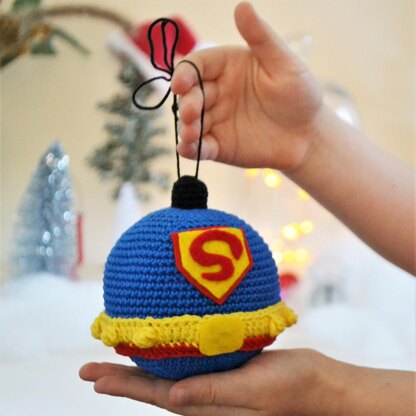 Superman Christmas ball