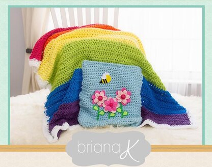 Rainbow Pocket Blanket Crochet