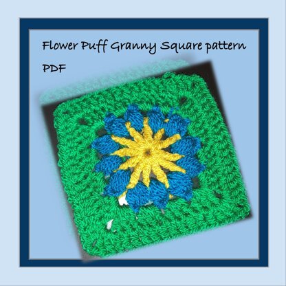 Flower Puff Granny Square